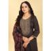 Picture of Sightly Silk Black Readymade Salwar Kameez