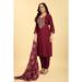 Picture of Ideal Silk Brown Readymade Salwar Kameez