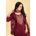 Picture of Ideal Silk Brown Readymade Salwar Kameez