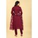 Picture of Ideal Silk Brown Readymade Salwar Kameez