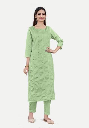 Picture of Pleasing Silk Dark Sea Green Readymade Salwar Kameez