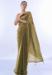 Picture of Appealing Chiffon & Satin Dark Olive Green Saree