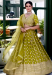 Picture of Chiffon & Silk Olive Readymade Lehenga Choli