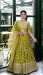 Picture of Chiffon & Silk Olive Readymade Lehenga Choli