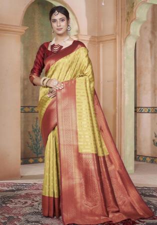 Picture of Beautiful Silk Burly Wood Saree