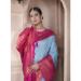 Picture of Magnificent Silk Powder Blue Saree