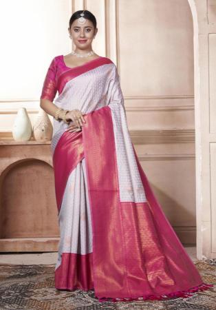 Picture of Splendid Silk Plum Saree