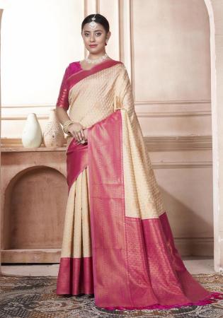 Picture of Elegant Silk Violet Saree