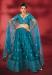 Picture of Gorgeous Net Teal Lehenga Choli