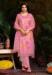 Picture of Shapely Organza Light Coral Readymade Salwar Kameez