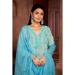 Picture of Organza Dark Sea Green Readymade Salwar Kameez