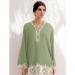 Picture of Lovely Chiffon Dark Sea Green Kurtis & Tunic