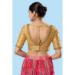 Picture of Delightful Silk Pale Golden Rod Designer Blouse