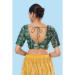 Picture of Fascinating Silk Teal Designer Blouse