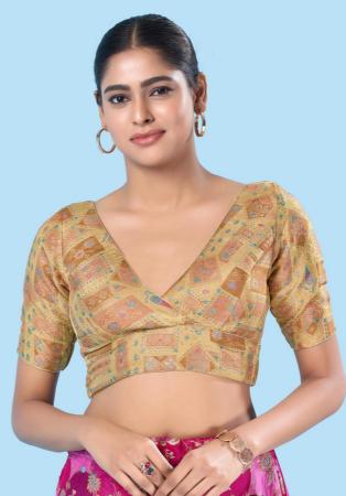 Picture of Beautiful Silk Burly Wood Designer Blouse