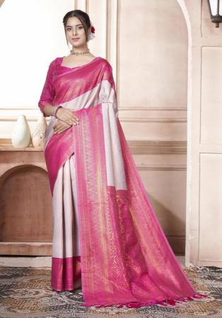 Picture of Good Looking Silk Rosy Brown Saree