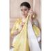 Picture of Graceful Silk Pale Golden Rod Saree