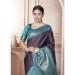 Picture of Shapely Silk Navy Blue Saree