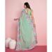 Picture of Wonderful Georgette Dark Sea Green Saree