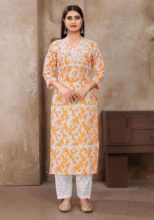 Picture of Sublime Cotton Sandy Brown Kurtis & Tunic