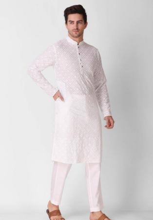 Picture of Nice Cotton White Kurtas