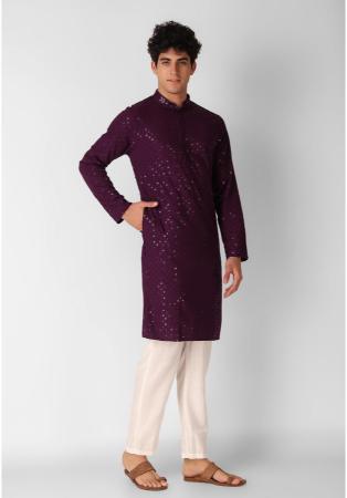 Picture of Fascinating Cotton Brown Kurtas