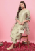 Picture of Fine Silk Tan Readymade Salwar Kameez