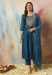 Picture of Cotton & Silk Midnight Blue Readymade Salwar Kameez