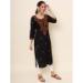 Picture of Wonderful Rayon Black Kurtis & Tunic