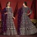 Picture of Georgette Saddle Brown Anarkali Salwar Kameez