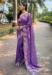 Picture of Pretty Organza Purple Saree