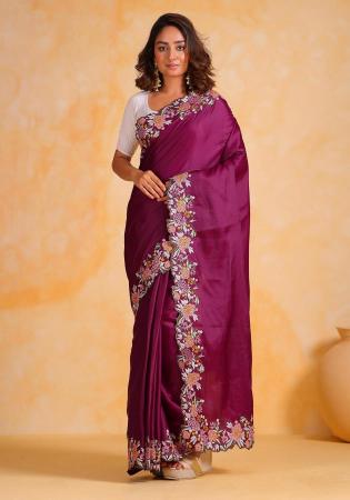 Picture of Sublime Silk Brown Saree