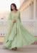 Picture of Wonderful Georgette Dark Sea Green Readymade Gown