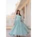 Picture of Wonderful Georgette Light Steel Blue Readymade Gown