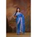 Picture of Fine Georgette Dark Slate Blue Saree