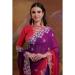 Picture of Graceful Georgette Medium Violet Red Saree