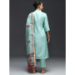 Picture of Cotton & Silk Light Steel Blue Readymade Salwar Kameez