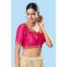 Picture of Appealing Silk Deep Pink Designer Blouse