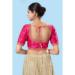 Picture of Appealing Silk Deep Pink Designer Blouse