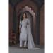 Picture of Chiffon Slate Grey Straight Cut Salwar Kameez