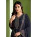 Picture of Georgette Dark Slate Grey Straight Cut Salwar Kameez