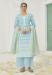 Picture of Cotton Light Steel Blue Readymade Salwar Kameez