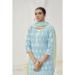 Picture of Cotton Light Steel Blue Readymade Salwar Kameez