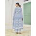 Picture of Cotton Light Slate Grey Readymade Salwar Kameez