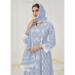 Picture of Cotton Light Slate Grey Readymade Salwar Kameez