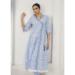 Picture of Cotton Light Steel Blue Readymade Salwar Kameez