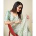 Picture of Lovely Georgette Dark Sea Green Saree