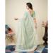 Picture of Lovely Georgette Dark Sea Green Saree