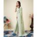 Picture of Lovely Georgette Dark Sea Green Saree