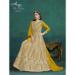 Picture of Georgette Dark Golden Rod Anarkali Salwar Kameez